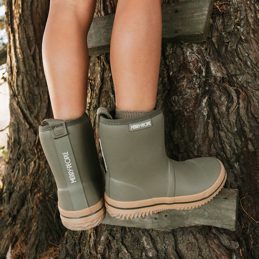 Andie Kids Gumboot // Khaki Green - Image 5