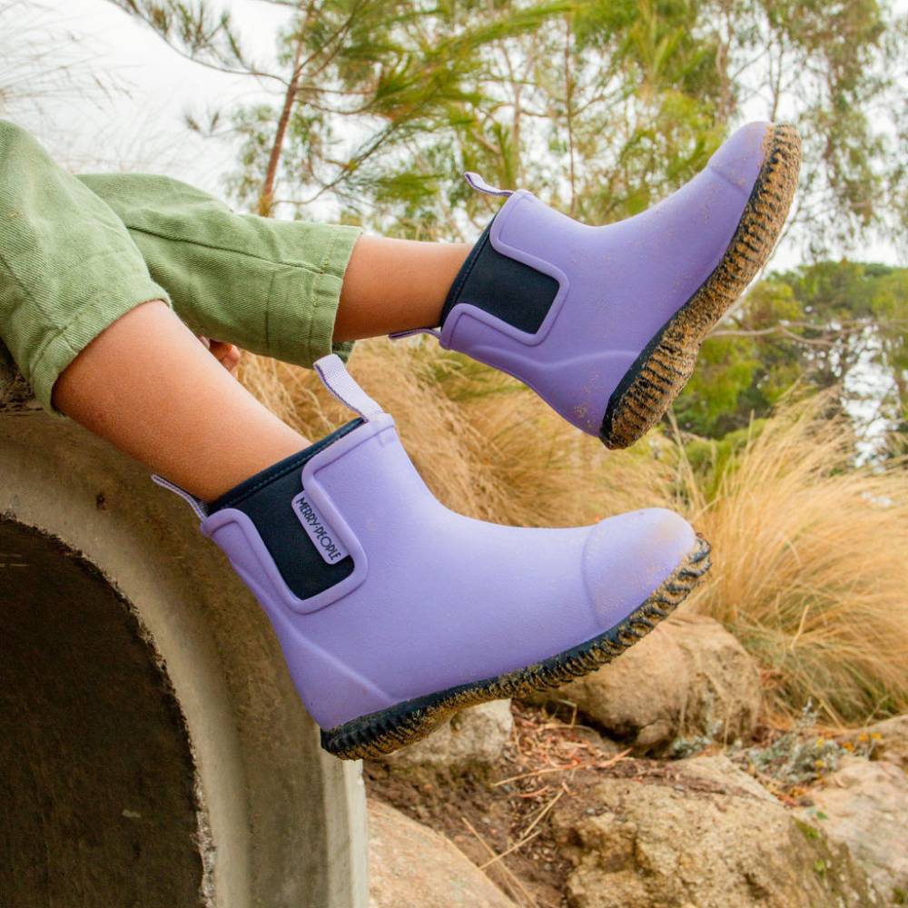 Bobbi Kids Gumboot // Lavender & Navy - Image 4