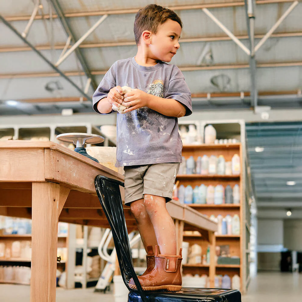 Bobbi Kids Gumboot // Rust - Image 6